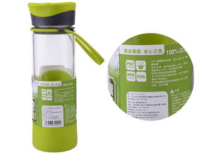 探索健康新时尚 Migo享悦便携无铅玻璃水瓶 550ml